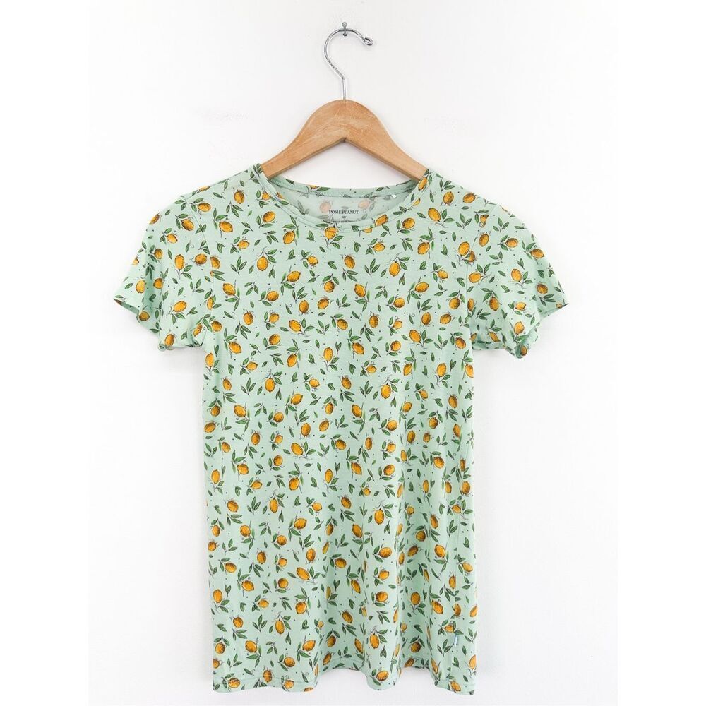 Posh Peanut Unisex All Over Lemon Novelty Shortsleeved and Shorts Bamboo Lounge